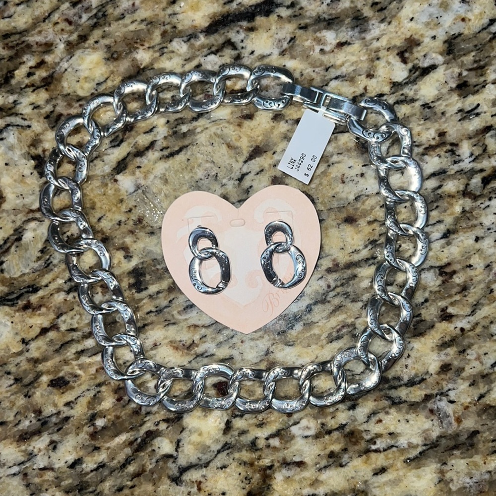 Brighton earrings and necklace
